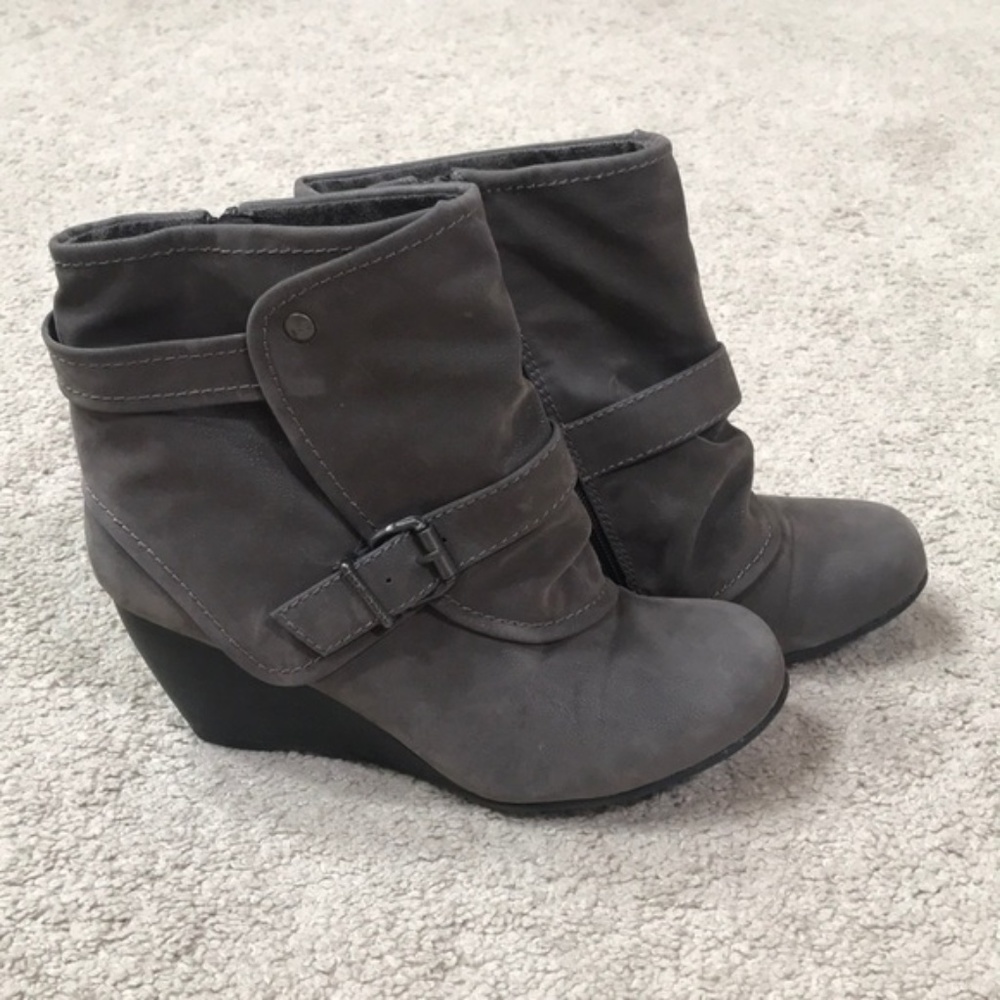 Blowfish Grey Slouchy Booties